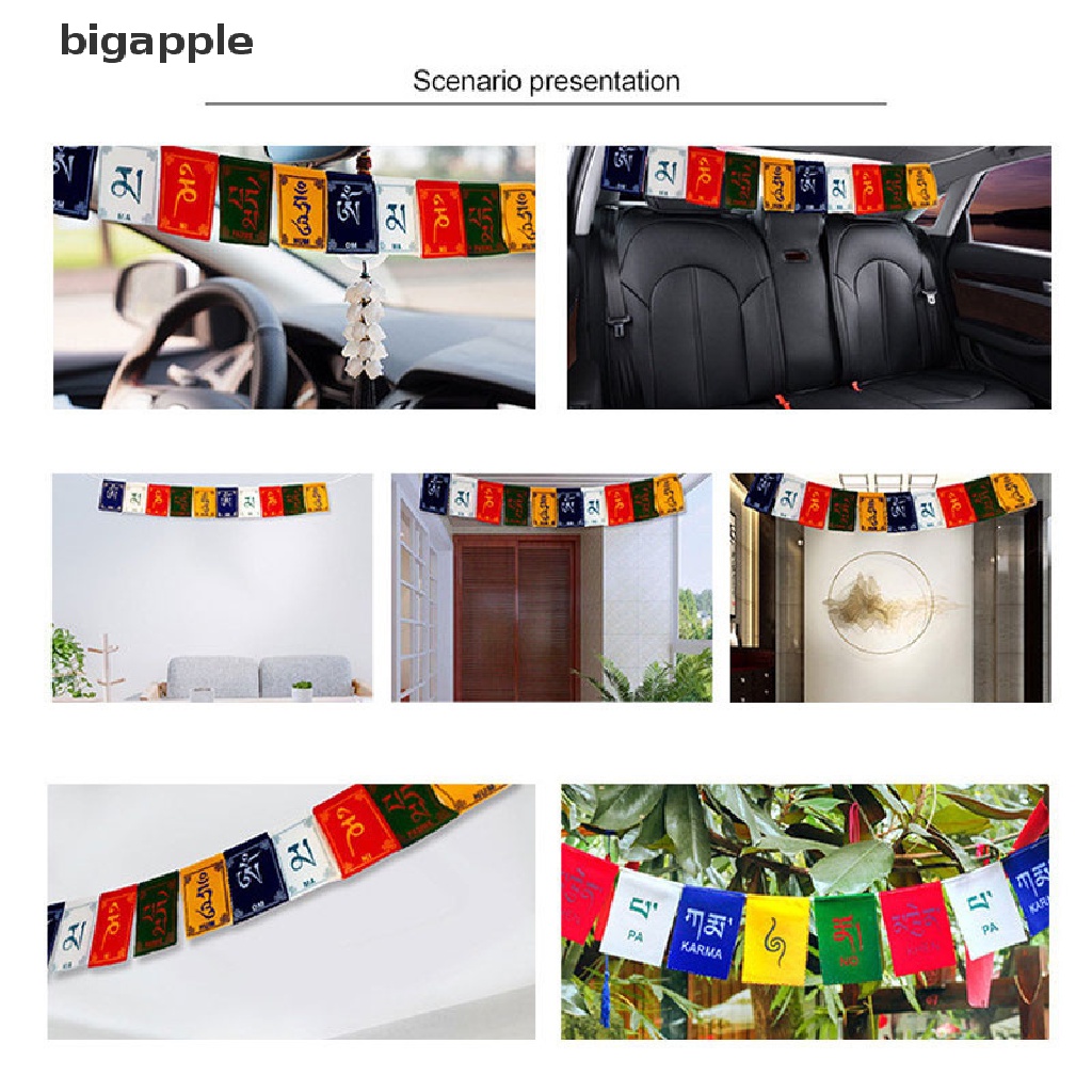 Set 10 Cờ Treo Cầu Nguyện Mini Nhiều Màu Sắc Dùng Để Trang Trí Tiệc