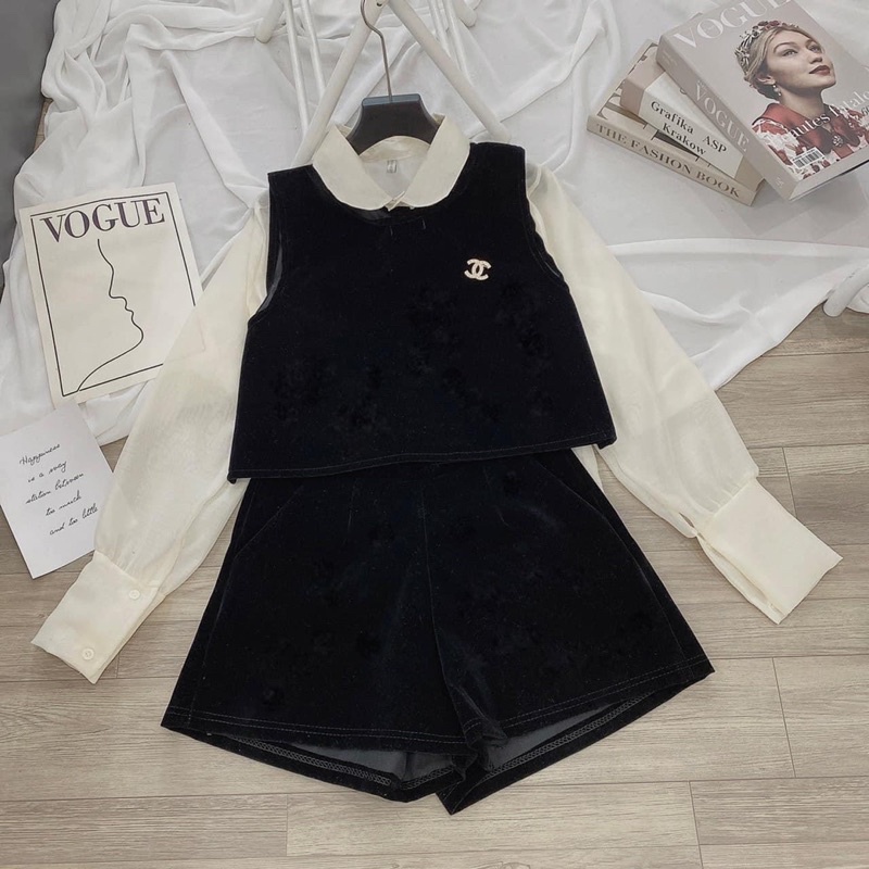 SET ÁO GHILE + QUẦN NHUNG TANG CHA NEO | BigBuy360 - bigbuy360.vn