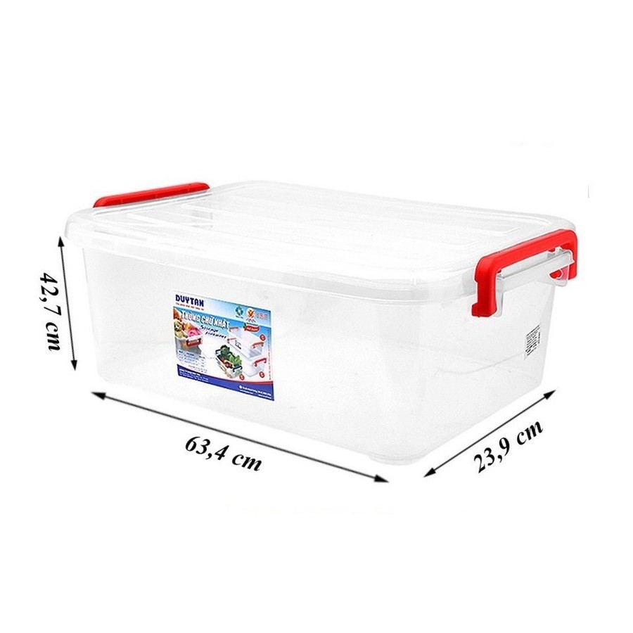 Thùng chữ nhật nhựa DUY TÂN 45 lít (63.4 x 42.7 x 23.9 cm) - 08876