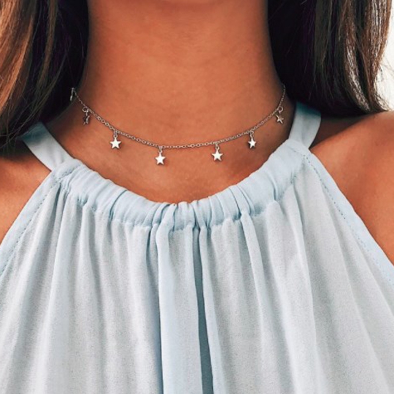 Dây Chuyền Kim Loại Mặt Ngôi Sao