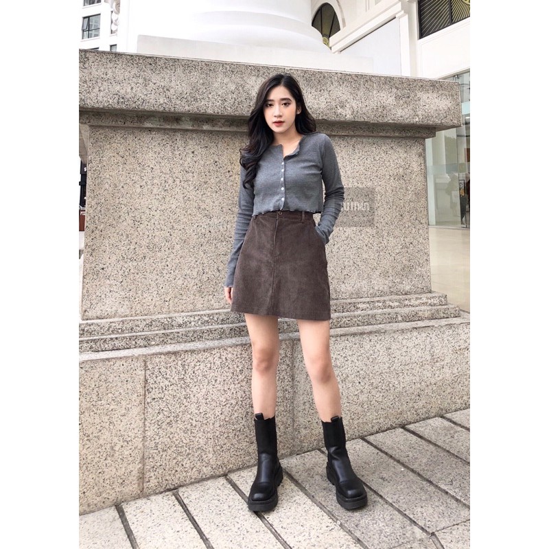 ÁO  CROPTOP CÚC DỌC VIỀN BÈO