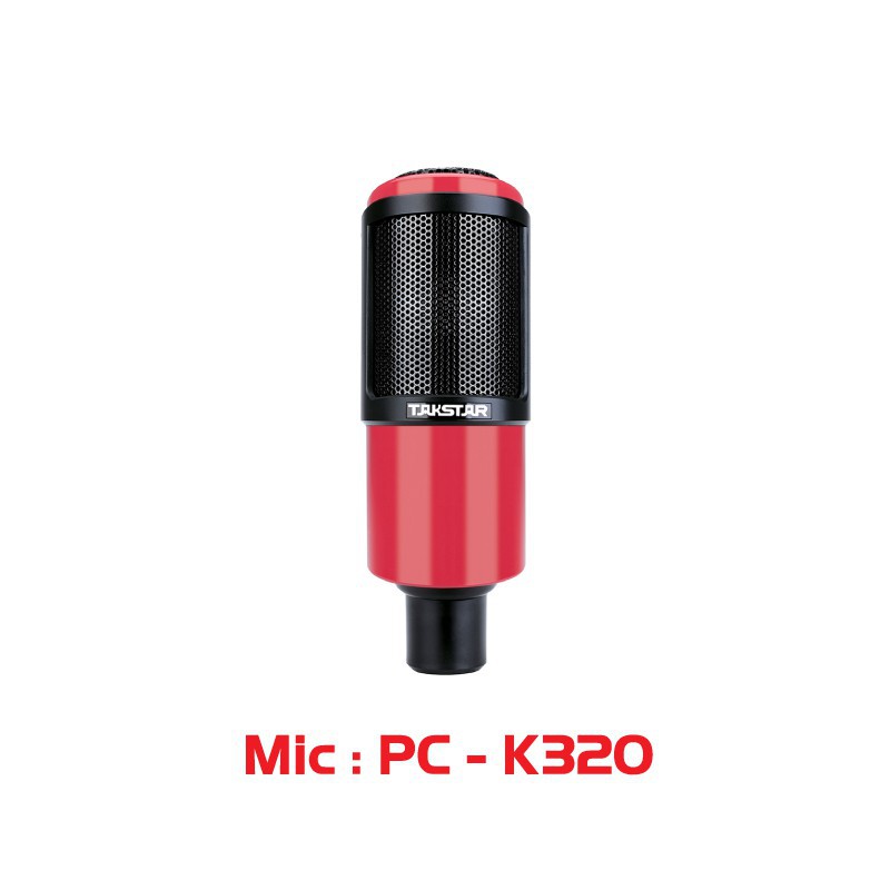 Bộ Mic Livestream Hát Karaoke Đầy Đủ Sound Card Icon Upod Pro, Mic Takstar PC-K320, Tai Nghe Takstar TS-2260 &amp; Phụ Kiện