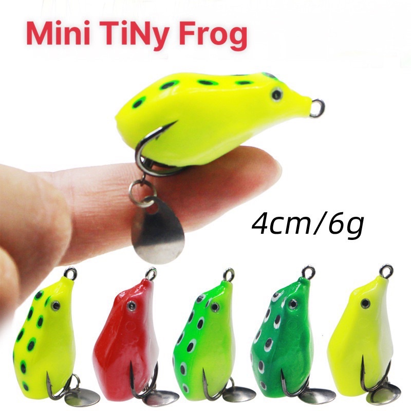 Mồi giả câu cá lóc , nhái hơi câu lure cá lóc Tiny Frog siêu nhạy M-15