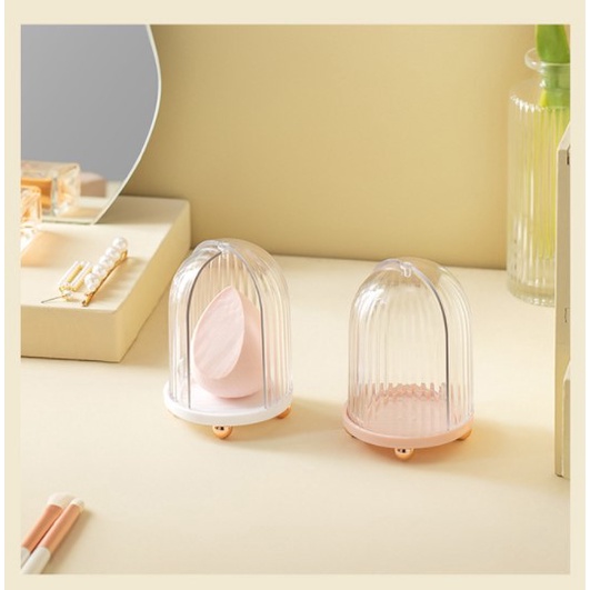Nitrogen071 Mút tán kem nền mút trang điểm mềm mịn Hộp đựng miếng bọt biển trang điểm Làm khô trứng làm đẹp đồ