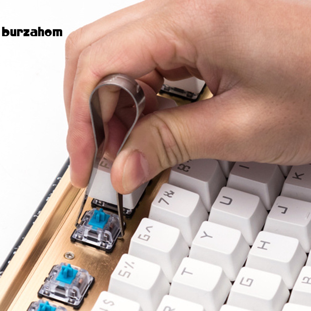 Dụng Cụ Tháo Nút Bàn Phím Cơ Bằng Thép Không Gỉ Màu Sắc Bạc Chống Mài Mòn