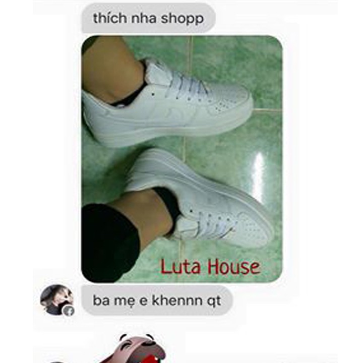 Giày Thể Thao Nam Nữ | Air Force trắng 25