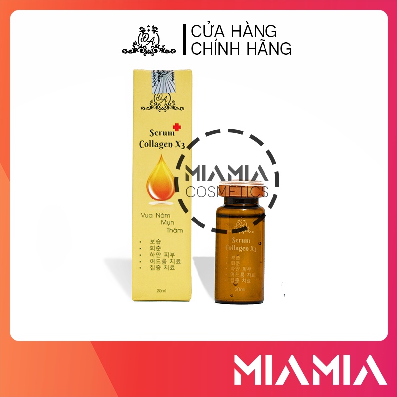 Serum Đông Anh Collagen X3 tinh chất giảm thâm nám, giữ ẩm, căng bóng da mặt chính hãng