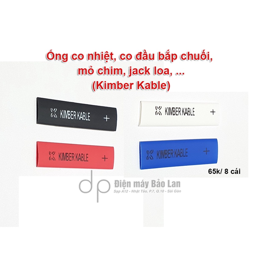 Ống co nhiệt, co đầu bắp chuối, mỏ chim, jack loa, ...