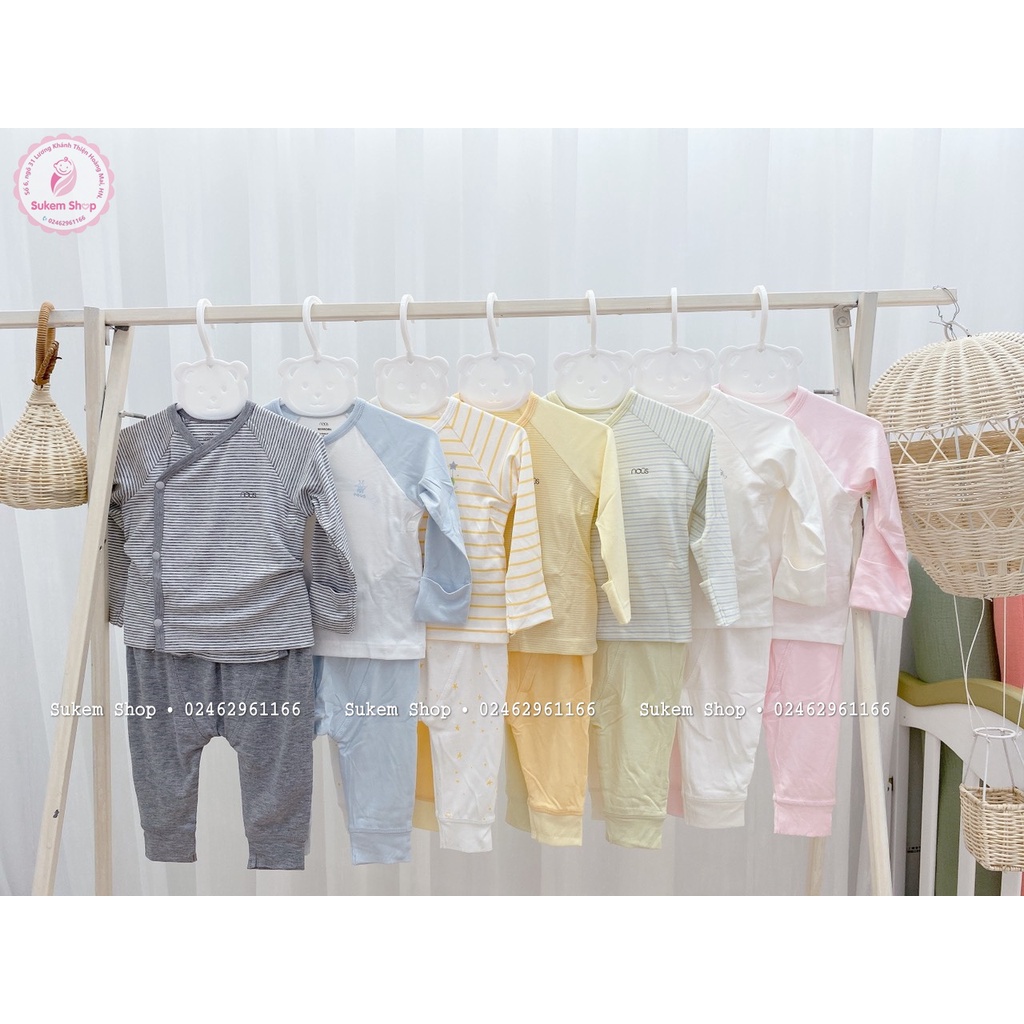 NOUS SALE - Bộ cài lệch sơ sinh nous petit cho Trai, Bé gái bé từ 0m đến 3m ( Newborn )