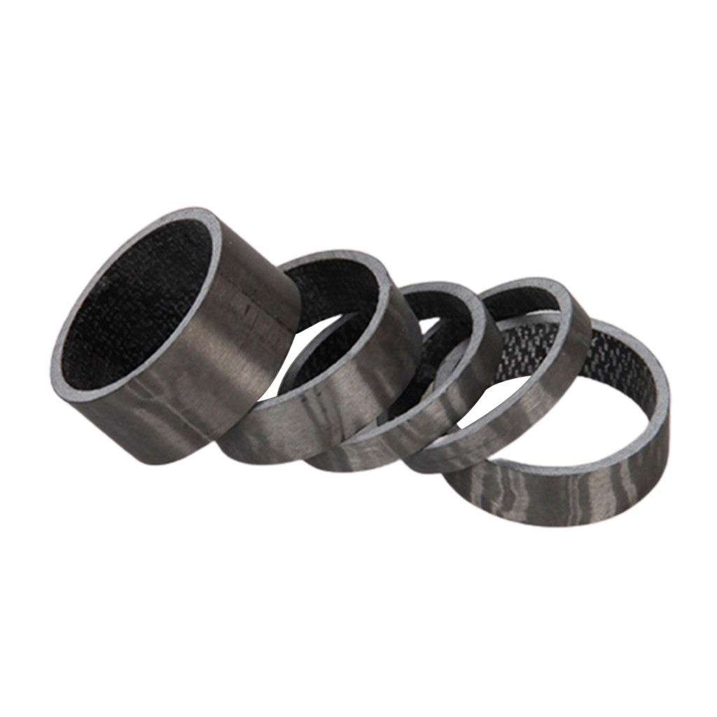 5 Vòng Đệm Cổ Xe Đạp Bằng Sợi Carbon 5mm, 10mm,15mm