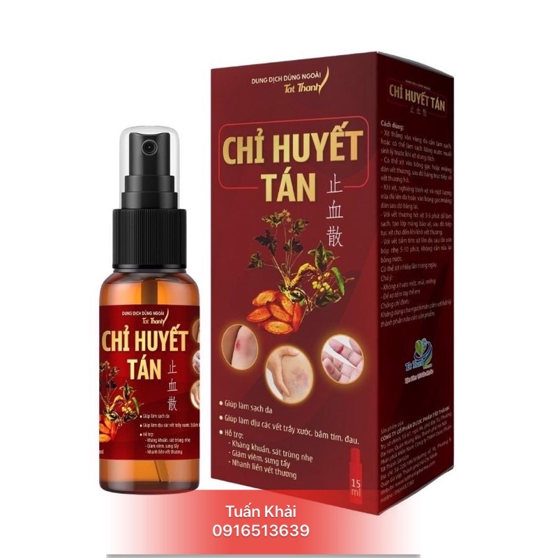 Dung dịch dùng ngoài Chỉ Huyết Tán lọ 15ml