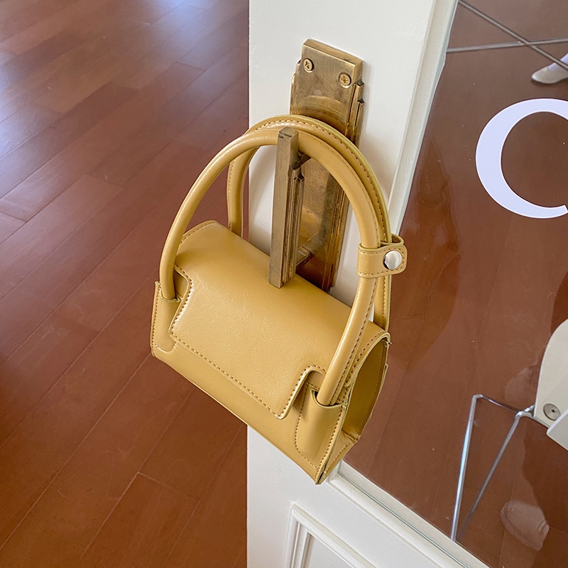 Túi Đeo Chéo Hình Vuông Nhỏ Màu Hồng Phong Cách Hàn Quốc Dễ Phối Đồ Thời Trang Cho Nữ