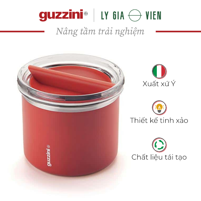 Hộp Cơm Trưa Giữ Nhiệt Guzzini On The Go Thermal Lunch Box 650ml - Giữ Nhiệt Độ Thức Ăn Nóng và Lạnh Trong 6h - Kín Khí,