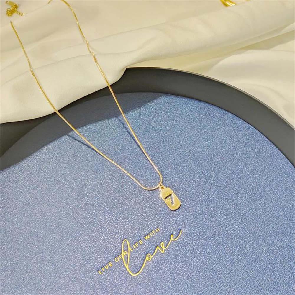 Vòng Cổ Choker VANES1 Chất Liệu Thép Titan Mặt Vuông Cá Tính Cho Nữ