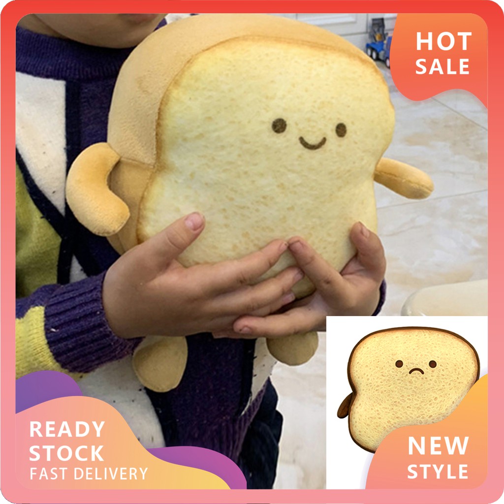 Gối Nhồi Bông Hình Lát Bánh Mì Nướng Đáng Yêu Dễ Thương