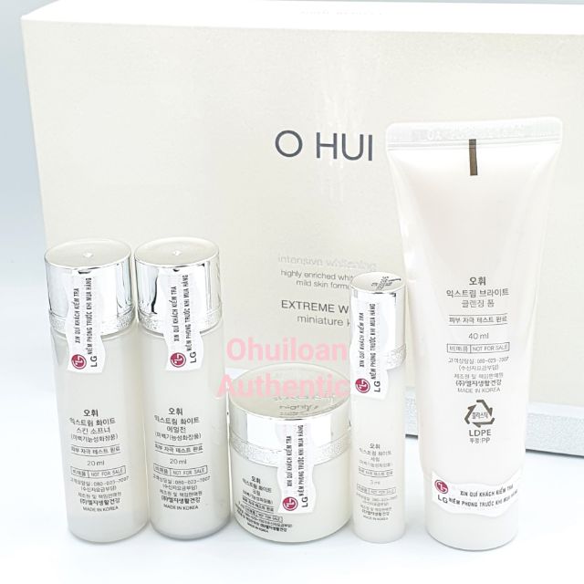 Set OHUI Dưỡng Trắng Và mờ Thâm sạm da Extreme White