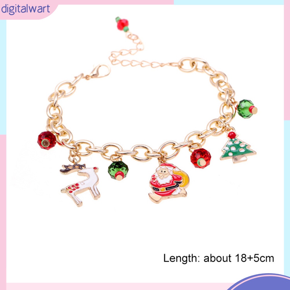 Vòng tay dạng chuỗi trang trí hình ông già Noel ngộ nghĩnh