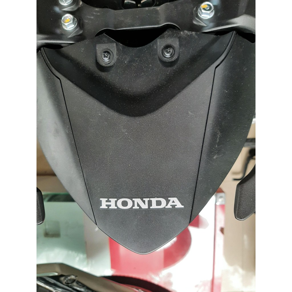 Tem Mác chữ Honda 70mm đen trắng bạc chính hiệu honda