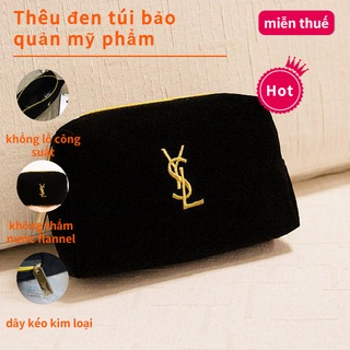 Túi đựng mỹ phẩm cầm tay sức chứa lớn thêu họa tiết logo đẹp mắt túi xach tay Túi dự trữ Ví tiền xu