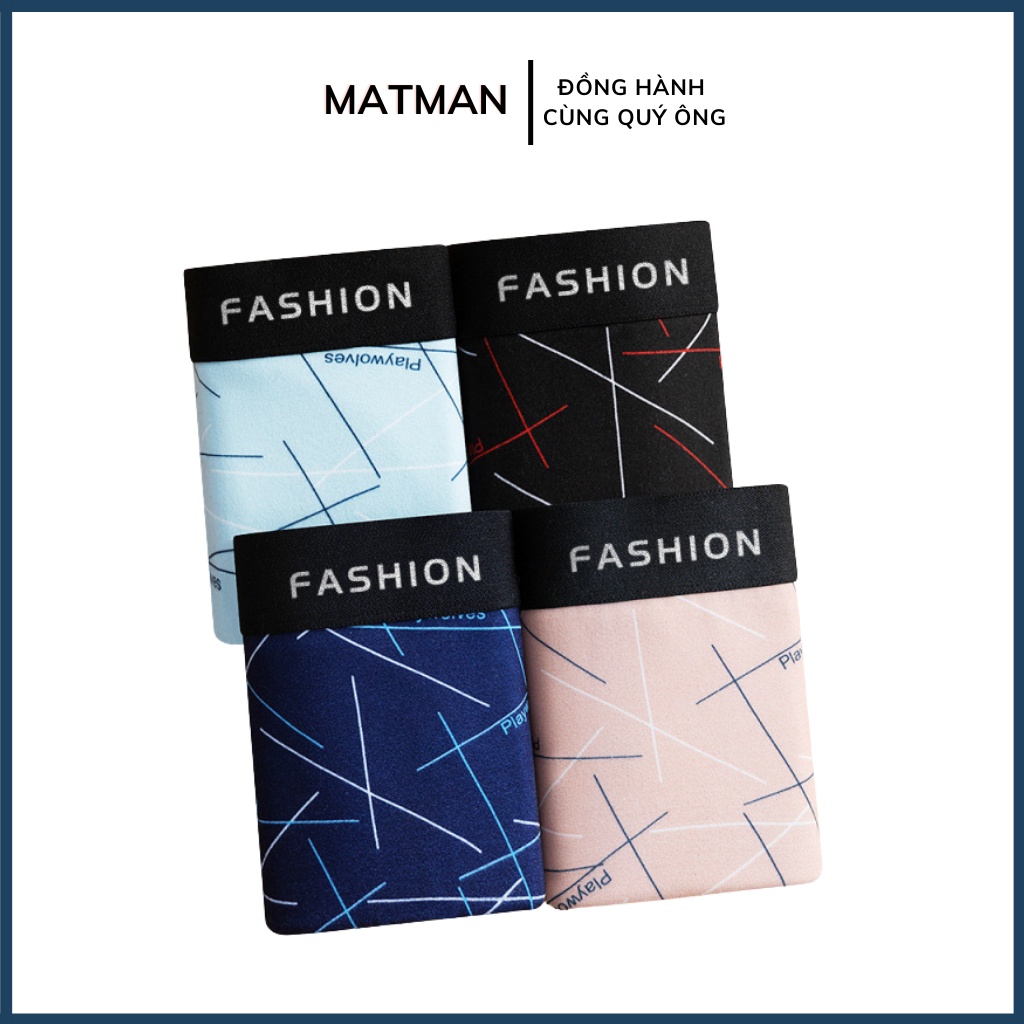 Quần sịp nam quần boxer nam MATMAN sịp đùi co giãn hình thú