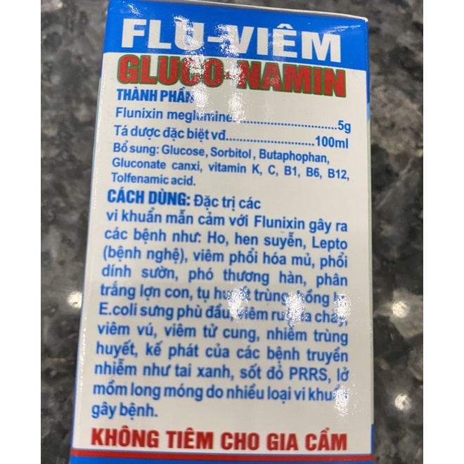 1 lọ FLU - VIÊM dùng cho heo trâu bò dê cừu