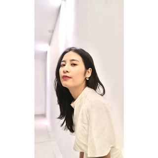 Khuyên tai trái tim đính đá nữ- mạ bạc s925