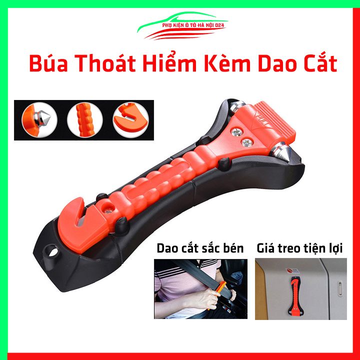 Búa thoát hiểm kèm dao cắt trong trường hợp nguy hiểm