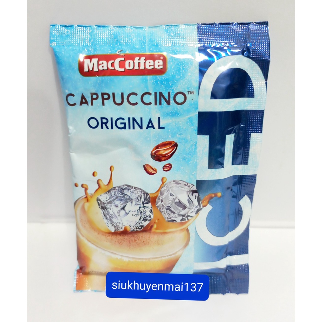 10 gói X19 gr maccoffee capppuccino truyền thống hsd:3/2023