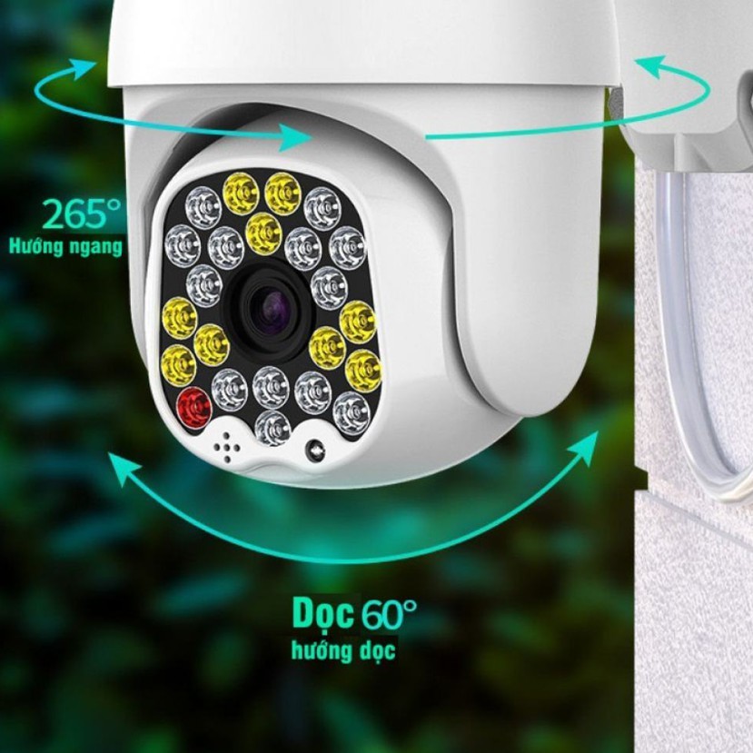 Camera Ngoài Trời Yoosee PTZ X3000 Với 23 LED Hỗ Trợ Đàm Thoại 2 Chiều Sử Dụng Ngôn Ngữ Tiếng Việt Xem Đêm Có Màu