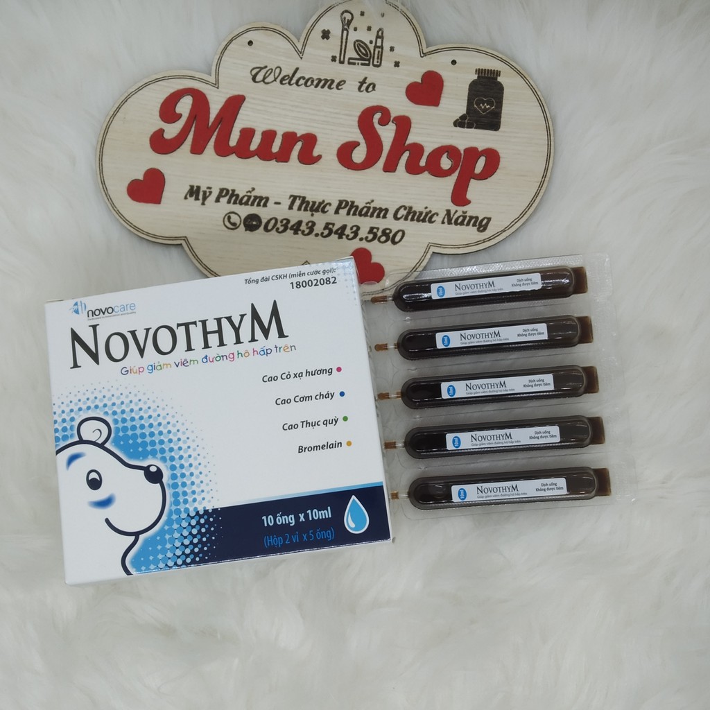 TPBVSK Novothym – kháng sinh tự nhiên, giúp tăng cường sức đề kháng, phòng bệnh hô hấp từ bên trong