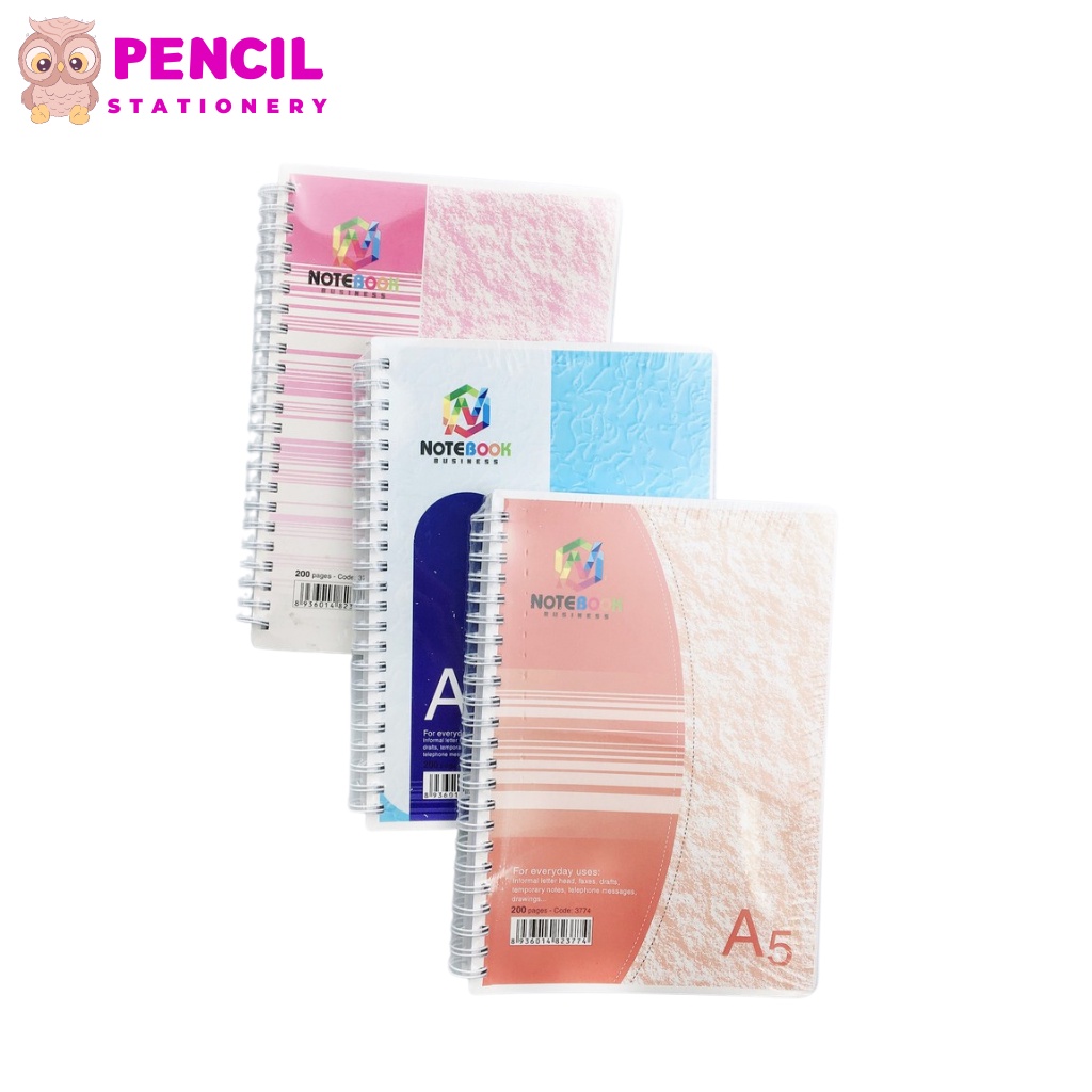 Sổ Ghi Chép Gáy Lò Xo A5 100/200 Trang Hải Tiến, Vở Lò Xo Kẻ Ngang Cho Học Sinh Sinh Viên Văn Phòng