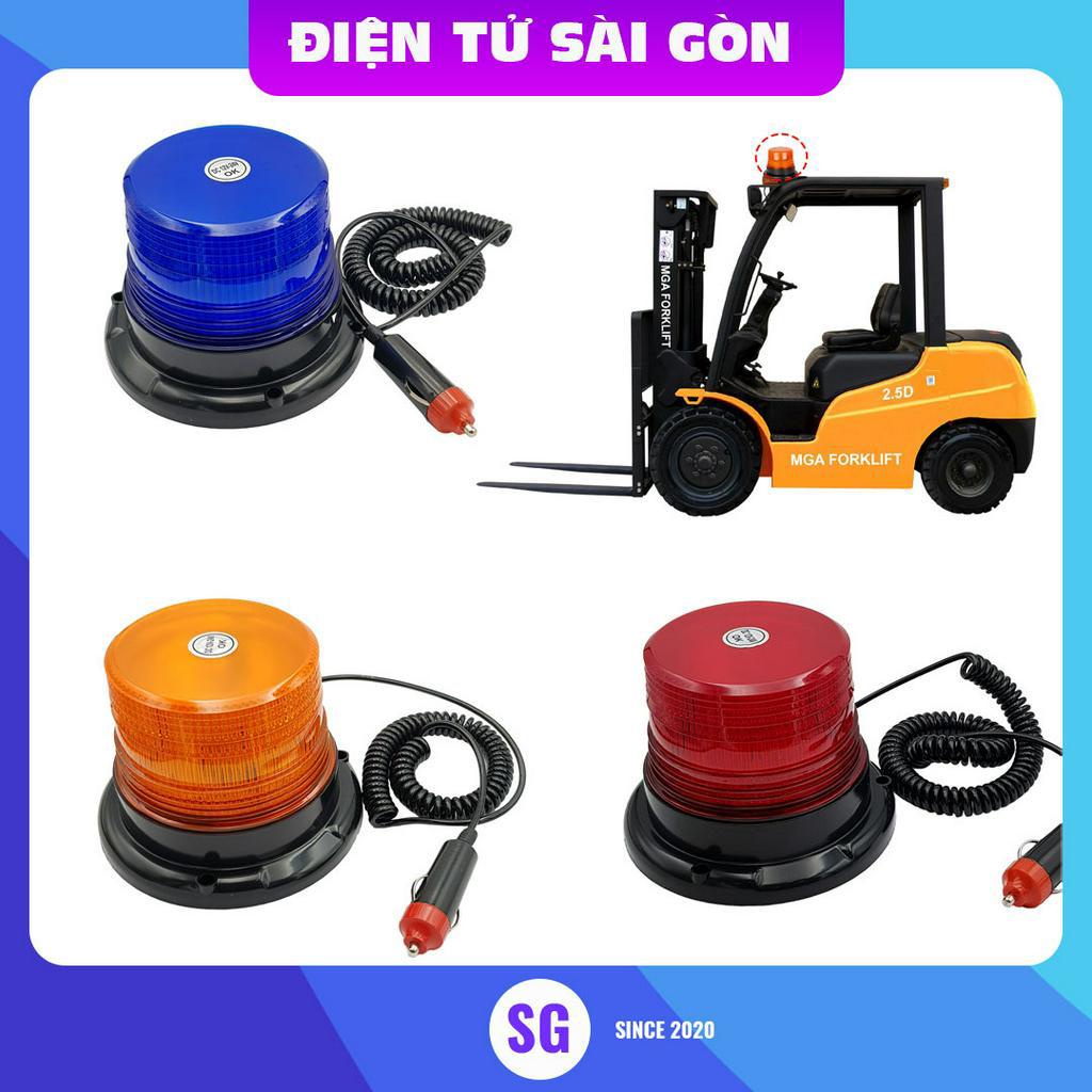 Đèn Led nháy cảnh báo 12-24V có đế hút nam châm