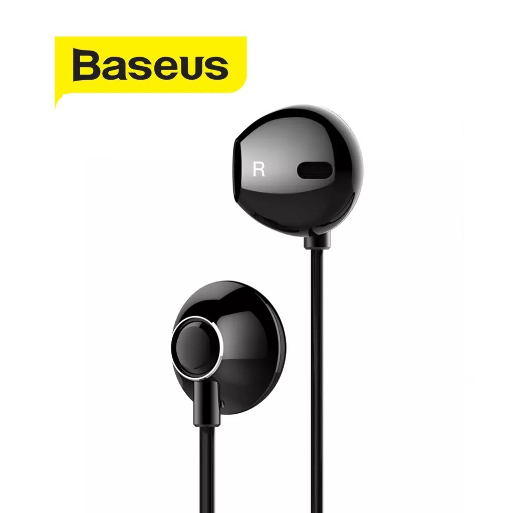 Tai nghe nhét tai jack 3.5mm Baseus Encok H06 dài 1.2M dây TPE vải cho Smartphone