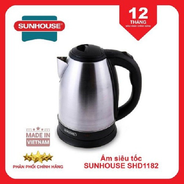 Ấm siêu tốc 1.8L SUNHOUSE SHD1182