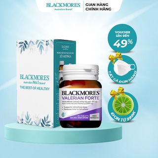 Viên uống hỗ trợ giấc ngủ Blackmores Valerian Forte 2000mg Úc, chăm sóc giấc ngủ, giảm stress và lo lắng 30 viên