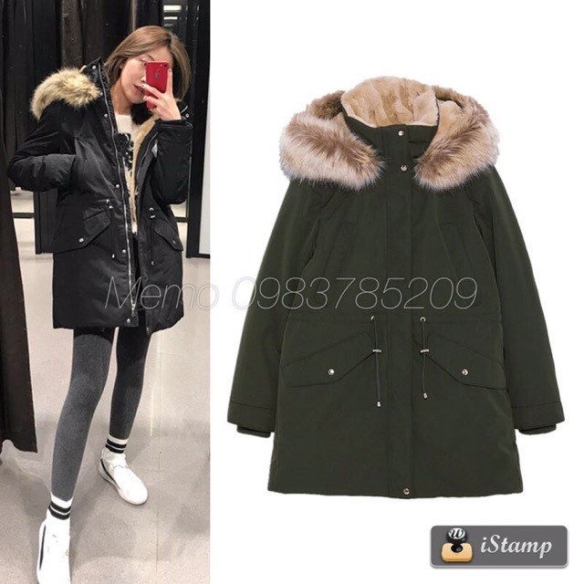Giao Ngay Áo Khoác Kaki PARKA hàng TQXK Cao Cấp -parka z.a.r.a