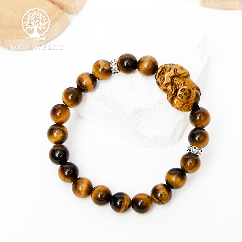 Vòng tay phối charm tỳ hưu đá - NQ Jwerly