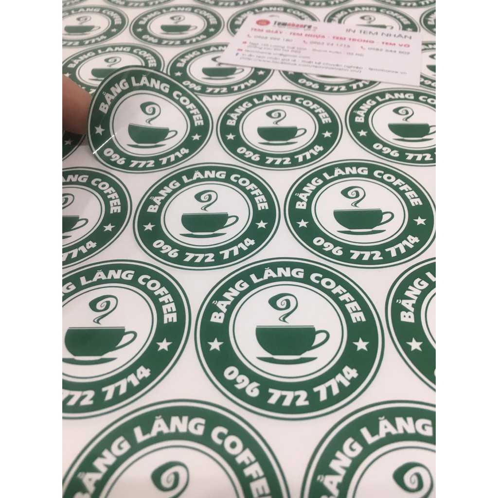 In tem nhãn decan nhựa, decan chống nước, decan nhựa sữa, sticker A3 theo yêu cầu | BigBuy360 - bigbuy360.vn