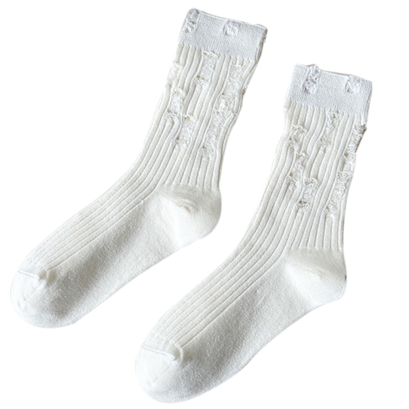 Vớ Cotton Mềm Mại Màu Trơn Phong Cách Gothic Thời Trang Cho Nữ