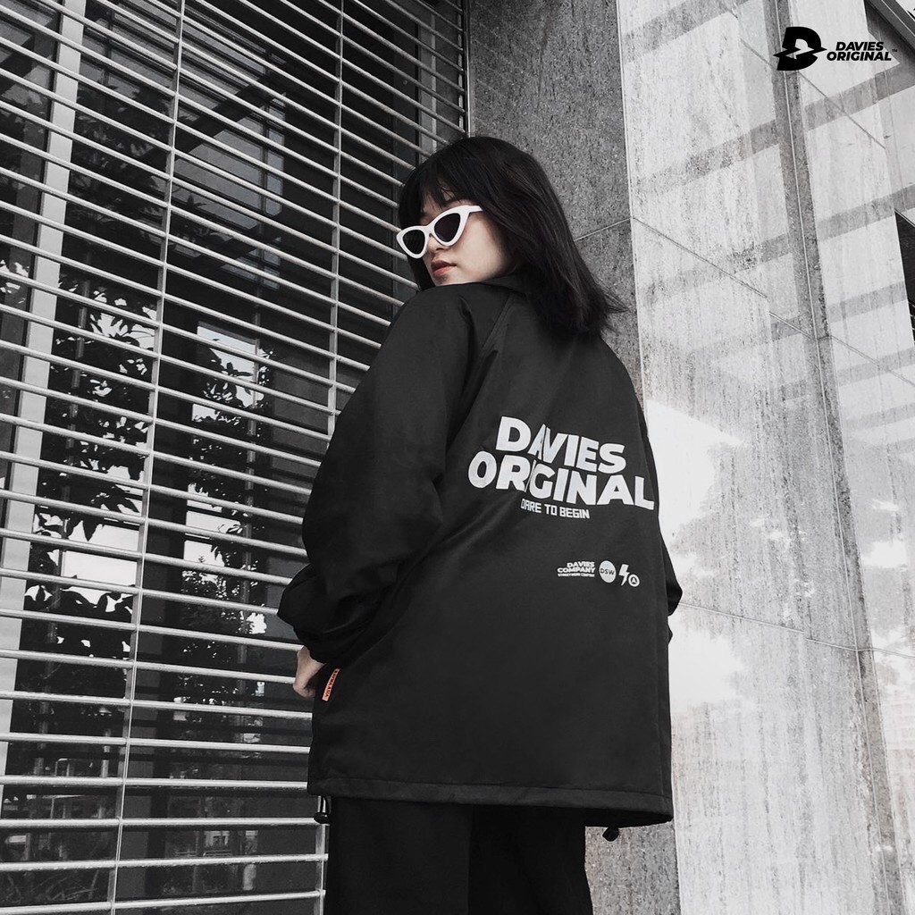 Áo khoác DAVIES ORIGINAL chất dù 2 lớp phản quang form rộng unisex DSW Jacket Original Reflective | BigBuy360 - bigbuy360.vn