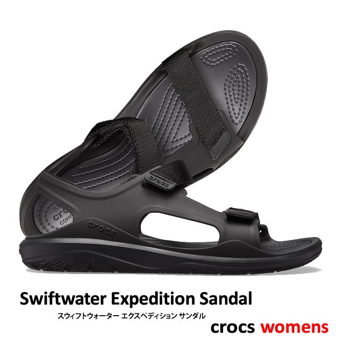 dép sandal quai ngang nhựa cá sấu swiftwaterwave expedition cho nữ đi mưa, lội nước, đi biển, chống hôi chân