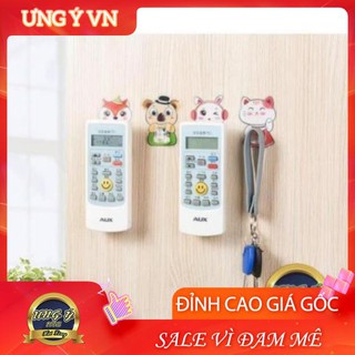 Bộ móc dán tường treo remote, treo phụ kiện hình thú