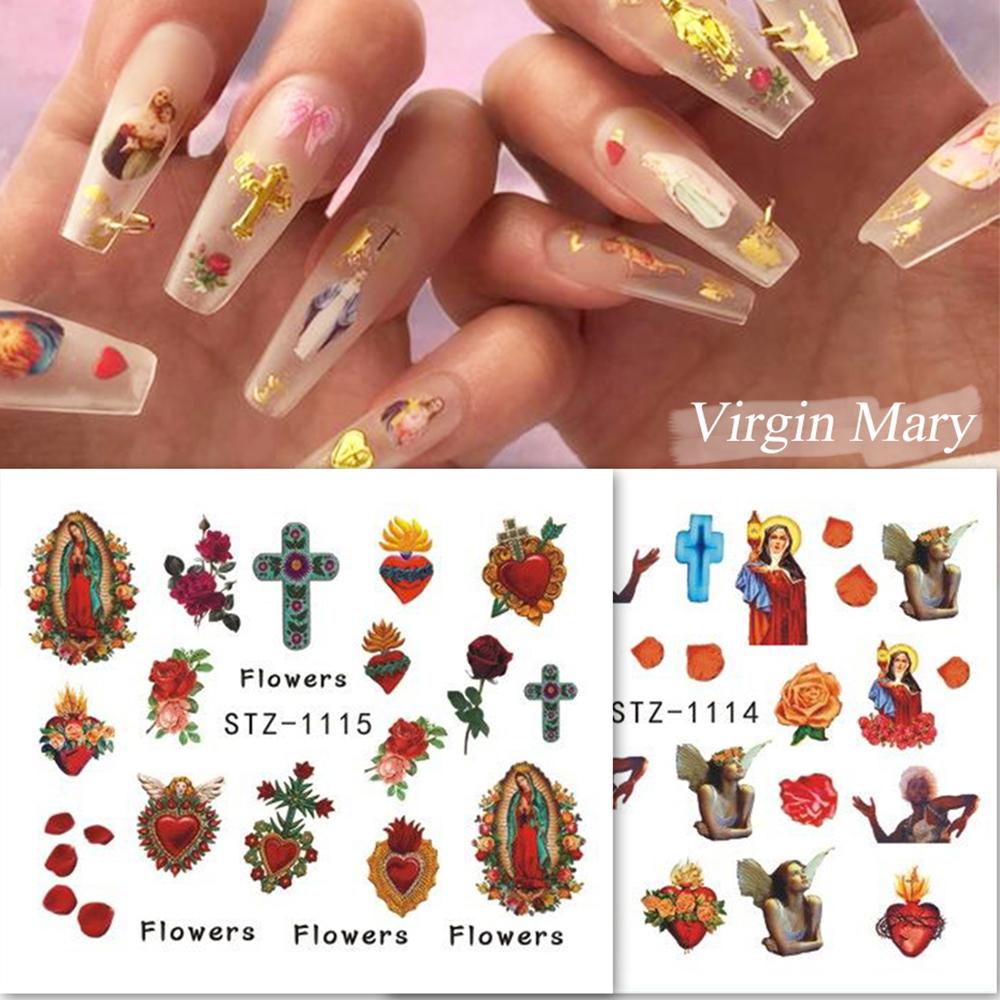 Miếng Dán Trang Trí Móng Tay Hình Thiên Thần Tình Yêu Xinh Xắn DIY