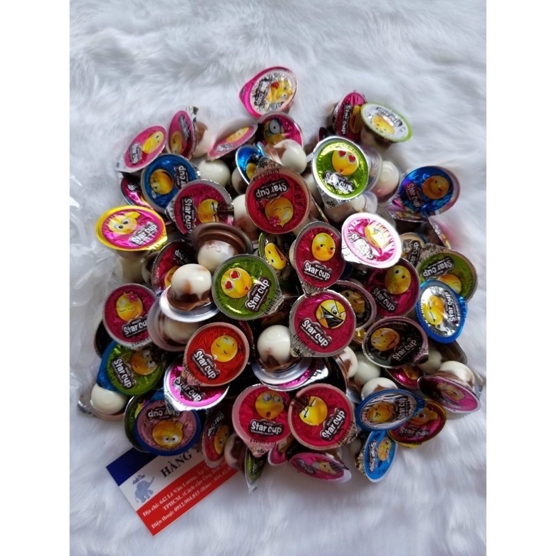 HỦ 100 VIÊN Bánh Quy socola viên Star Cup Thái Lan 780gr