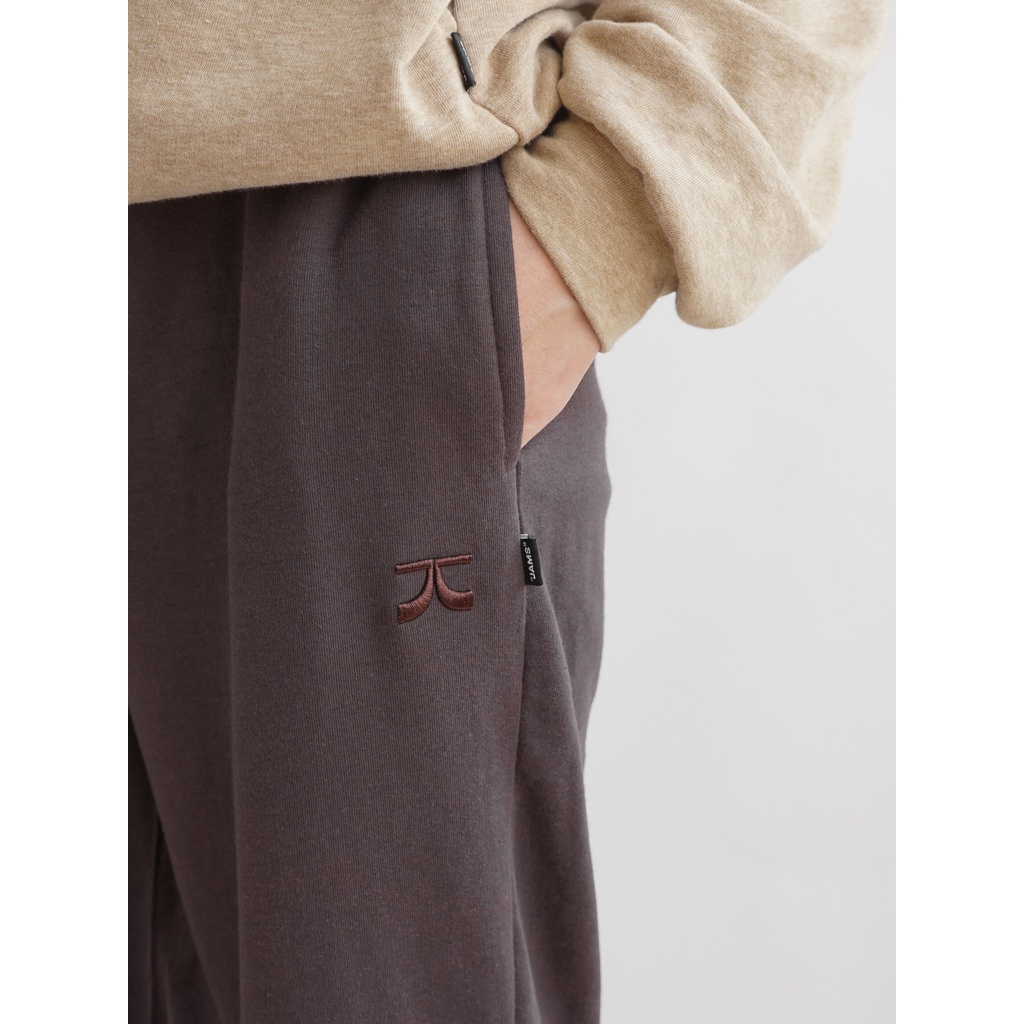 Quần nỉ ống suông logo JAMS nam nữ cao cấp vải chân cua mềm sweatpants 280G