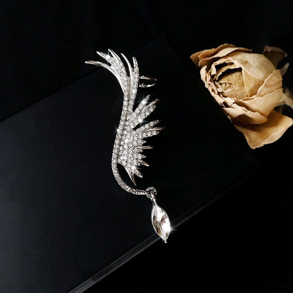 Khuyên Tai Dạng Hạt Treo Thời Trang Cho Nữ|Bông Tai Dáng Dài Hình Đôi Cánh Thiên Thần Đính Đá Thời Trang Cho Nữ