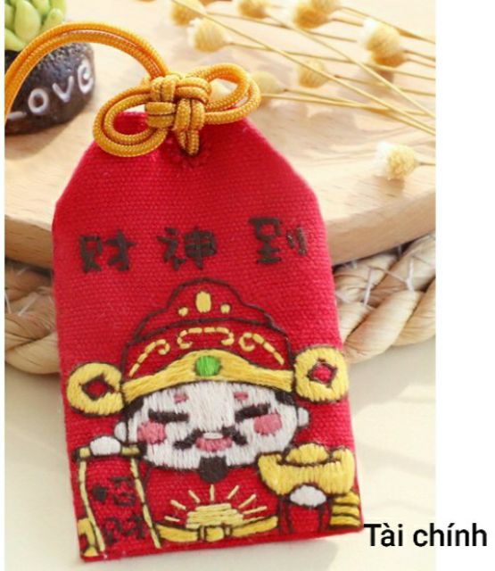 BỘ KIT TỰ LÀM TÚI ƯỚC NGUYỆN OMAMORI ( MẪU CHIBI )