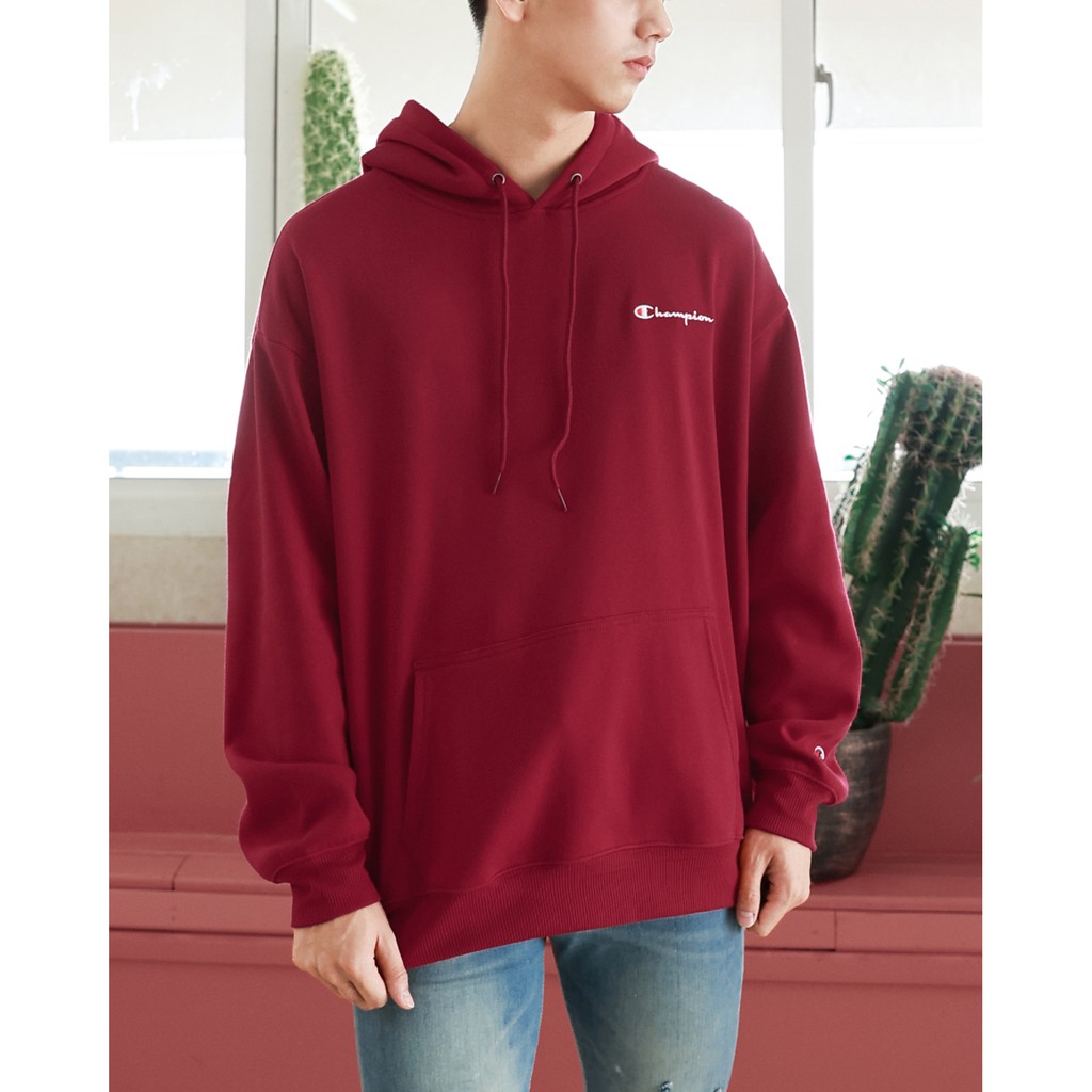 Áo Hoodie Champion Embroidered Logo Màu Đỏ | BigBuy360 - bigbuy360.vn