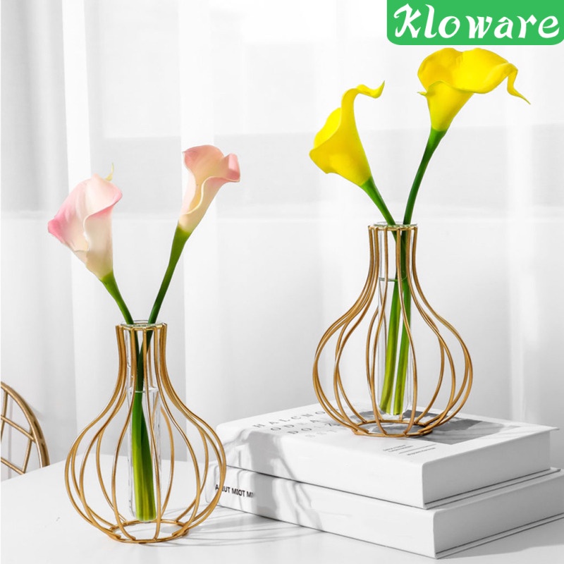 Kính Lọ Hoa Thủy Tinh Dạng Ống Nghiệm Dùng Trang Trí Nhà Cửa / Văn Phòng