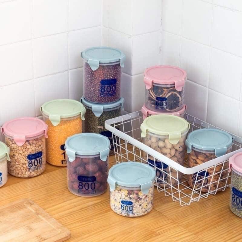 SET 3 Hộp Nhựa Đựng Đồ Khô ( kèm ảnh thật )